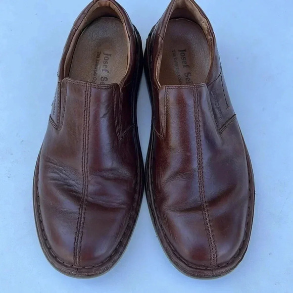 Josef Seibel Brown Leather Slip On - Picture 2 of 12